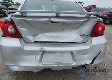 2012 Dodge Avenger Se из США, поврежденный, VIN 1C3CDZAB3CN151254